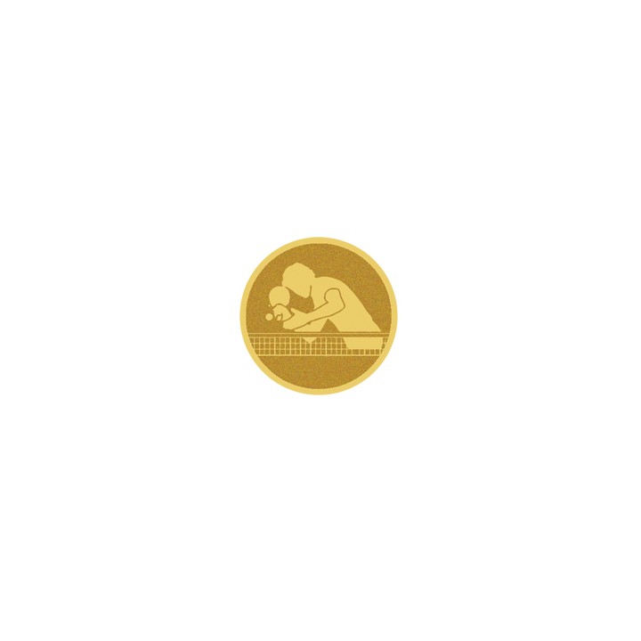 DISCO DORADO AUTOADHESIVA PIN-PON Ø 5 CM