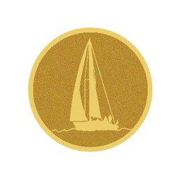 DISCO DORADO AUTOADHESIVA VELA Ø 5 CM