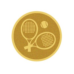 DISCO DORADO AUTOADHESIVA PADEL Ø 5 CM