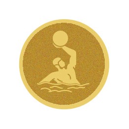 DISCO DORADO AUTOADHESIVA WATERPOLO Ø 5 CM