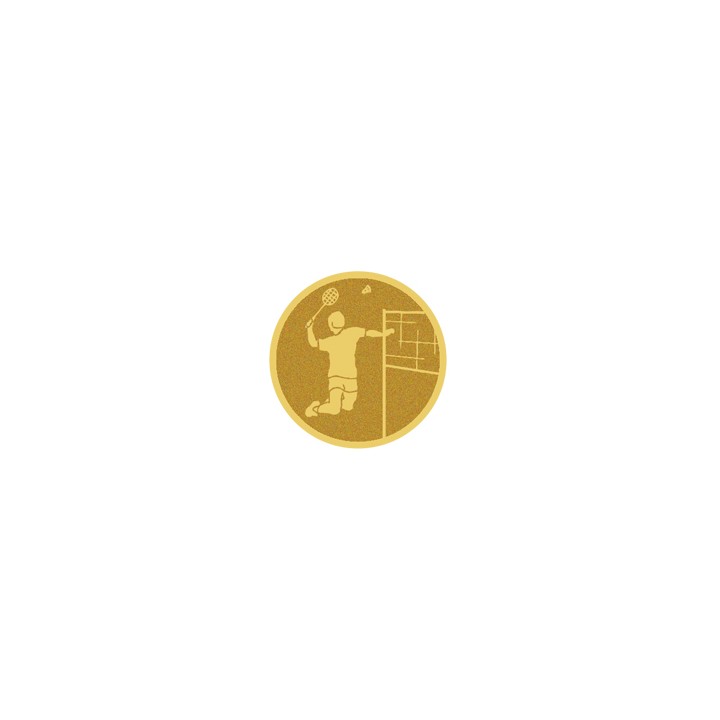 DISCO DORADO AUTOADHESIVA BADMINTON Ø 5 CM
