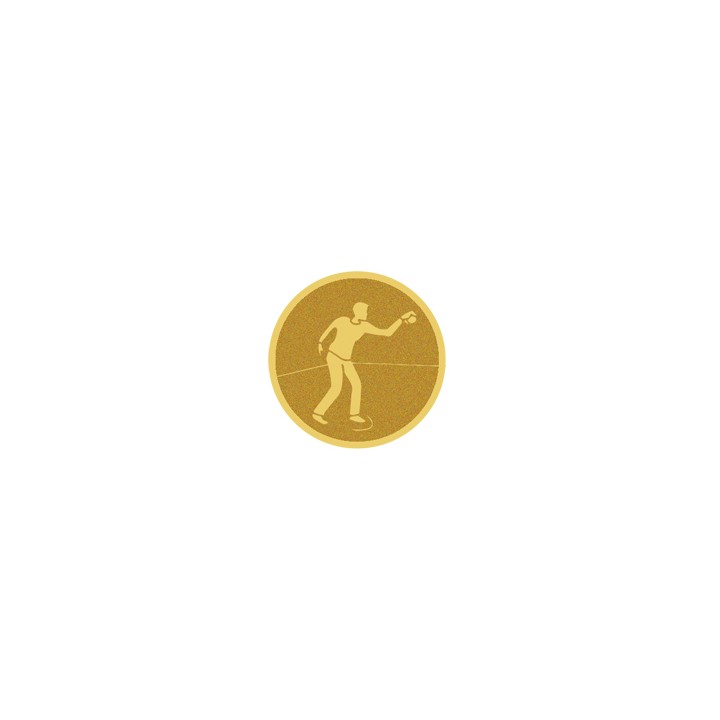 DISCO DORADO AUTOADHESIVA PETANCA Ø 5 CM