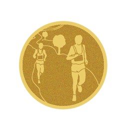 DISCO DORADO AUTOADHESIVA CARRERA Ø 2,5 CM