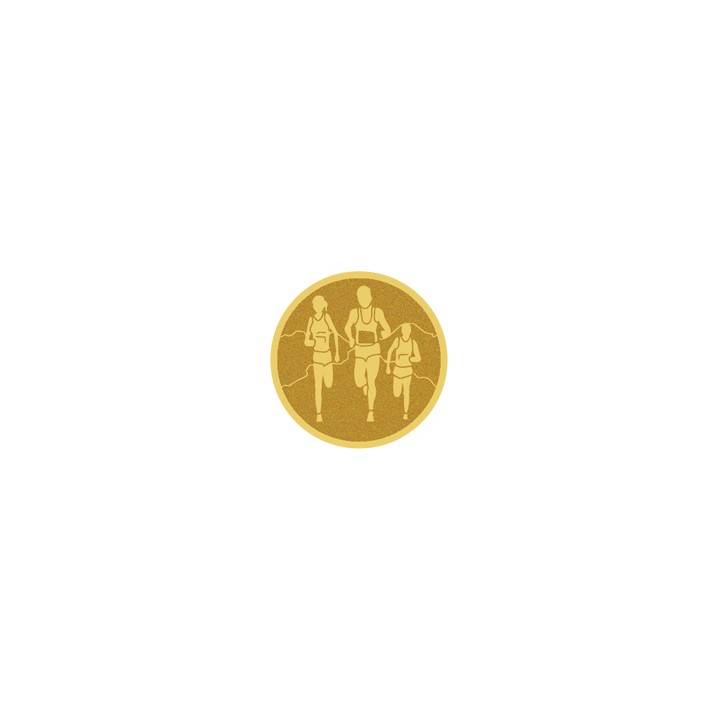 DISCO DORADO AUTOADHESIVA ATLETISMO Ø 2,5 CM