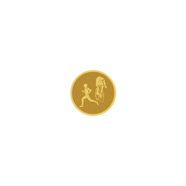 DISCO DORADO AUTOADHESIVA DUATHLON Ø 2,5 CM