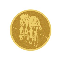 DISCO DORADO AUTOADHESIVA CICLISMO Ø 2,5 CM
