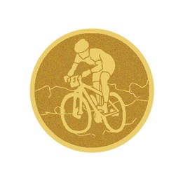 DISCO DORADO AUTOADHESIVA CICLISMO Ø 2,5 CM
