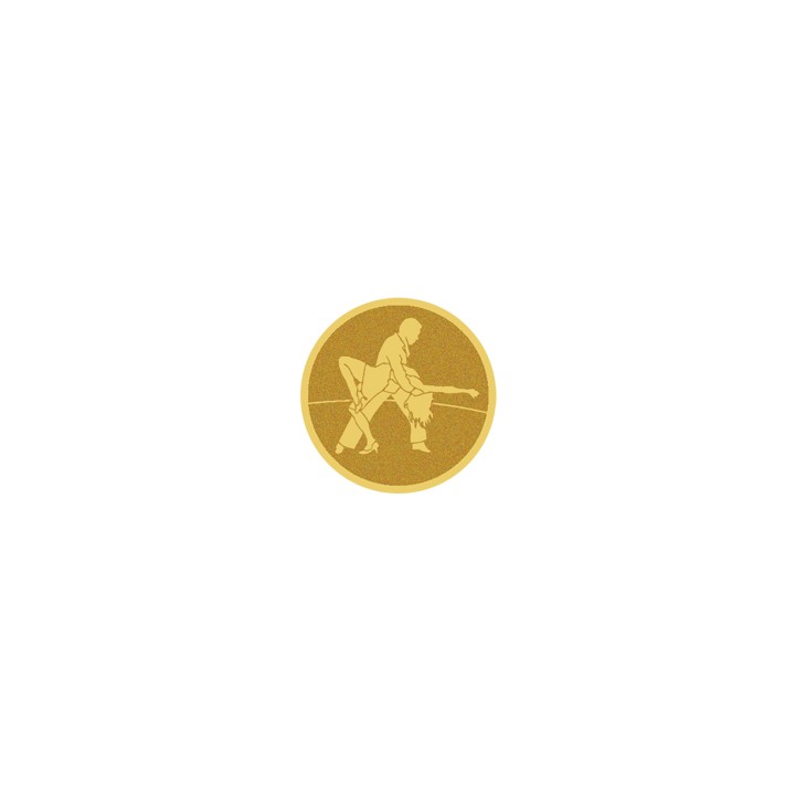 DISCO DORADO AUTOADHESIVA BAILE Ø 2,5 CM