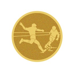 DISCO DORADO AUTOADHESIVA FUTBOL Ø 2,5 CM