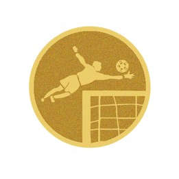 DISCO DORADO AUTOADHESIVA PORTERIA Ø 2,5 CM