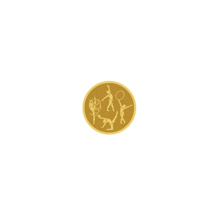 DISCO DORADO AUTOADHESIVA GIMNASIA RITMICA Ø 2,5 CM