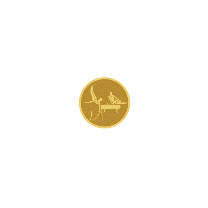 DISCO DORADO AUTOADHESIVA GIMNASIA DEPORTIVA Ø 2,5 CM