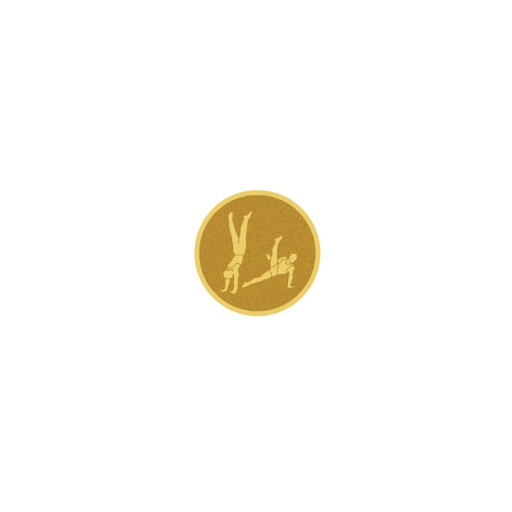 DISCO DORADO AUTOADHESIVA GIMNASIA DEPORTIVA Ø 2,5 CM