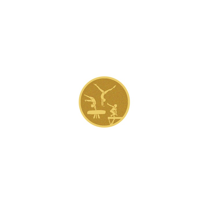 DISCO DORADO AUTOADHESIVA GIMNASIA Ø 2,5 CM