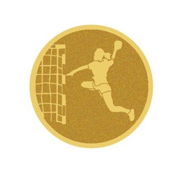 DISCO DORADO AUTOADHESIVA BALONMANO Ø 2,5 CM