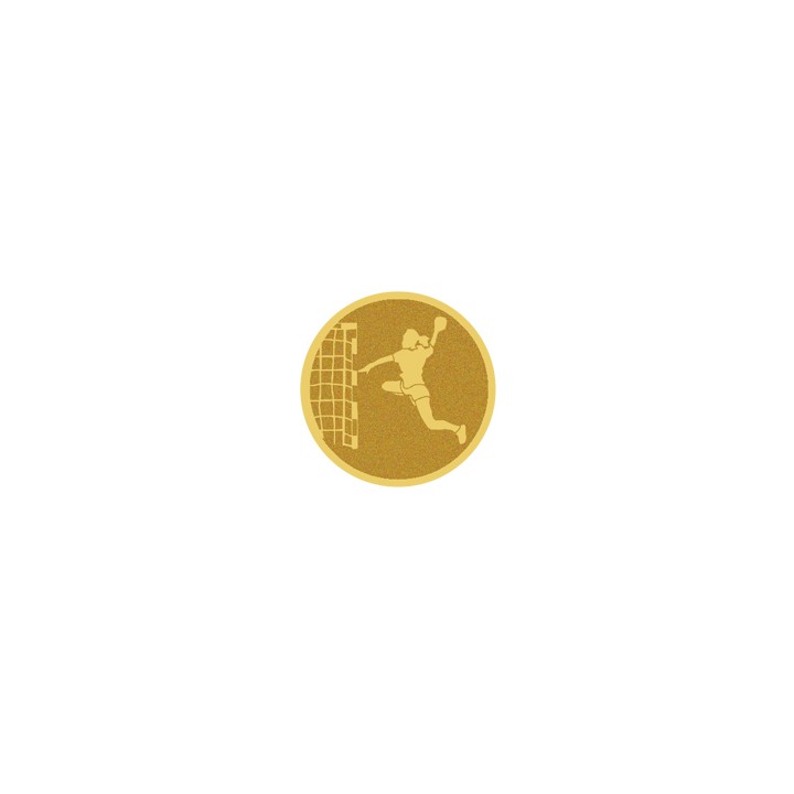 DISCO DORADO AUTOADHESIVA BALONMANO Ø 2,5 CM