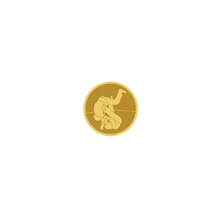 DISCO DORADO AUTOADHESIVA JUDO Ø 2,5 CM