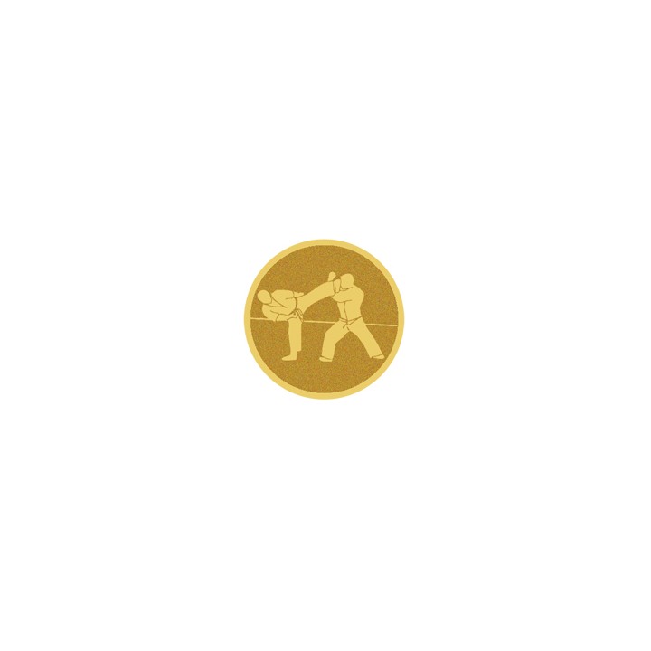 DISCO DORADO AUTOADHESIVA KARATE Ø 2,5 CM