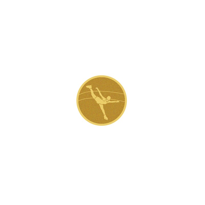 DISCO DORADO AUTOADHESIVA PATINAJE FEMENINO Ø 2,5 CM