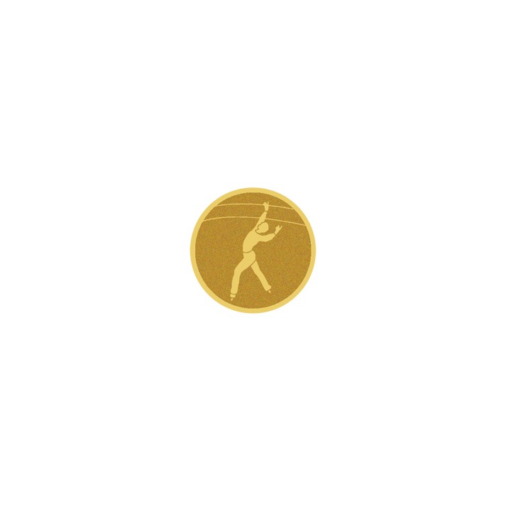 DISCO DORADO AUTOADHESIVA PATINAJE MASCULINO Ø 2,5 CM