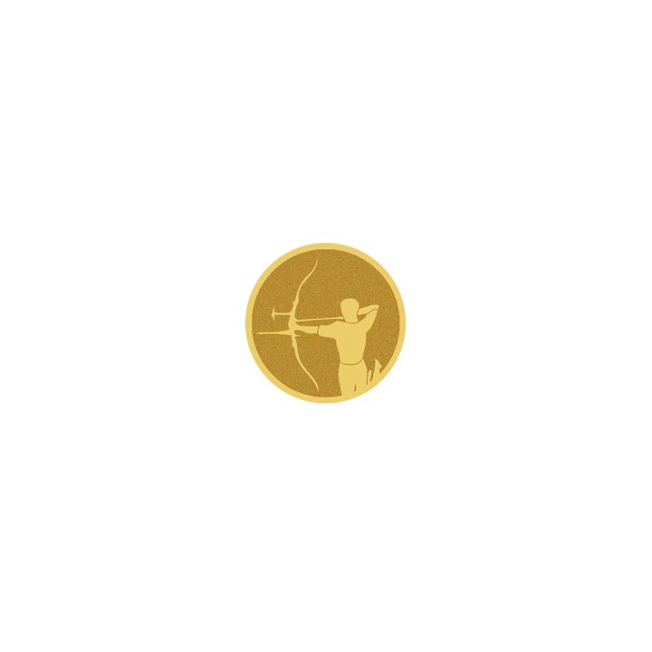 DISCO DORADO AUTOADHESIVA TIRO ARCO Ø 2,5 CM