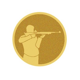 DISCO DORADO AUTOADHESIVA TIRO Ø 2,5 CM