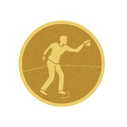 DISCO DORADO AUTOADHESIVA PETANCA Ø 2,5 CM