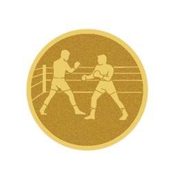 DISCO DORADO AUTOADHESIVA BOXEO Ø 2,5 CM