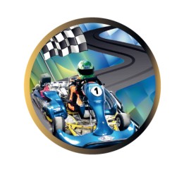 DISCO EPOXY KARTS Ø 5 CM