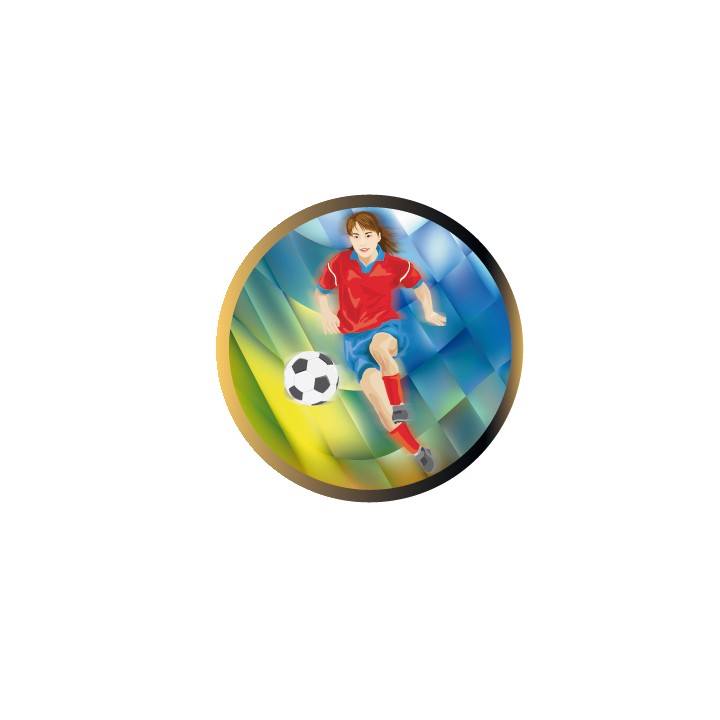 DISCO EPOXY FUTBOL FEMENINO Ø 2,5 CM