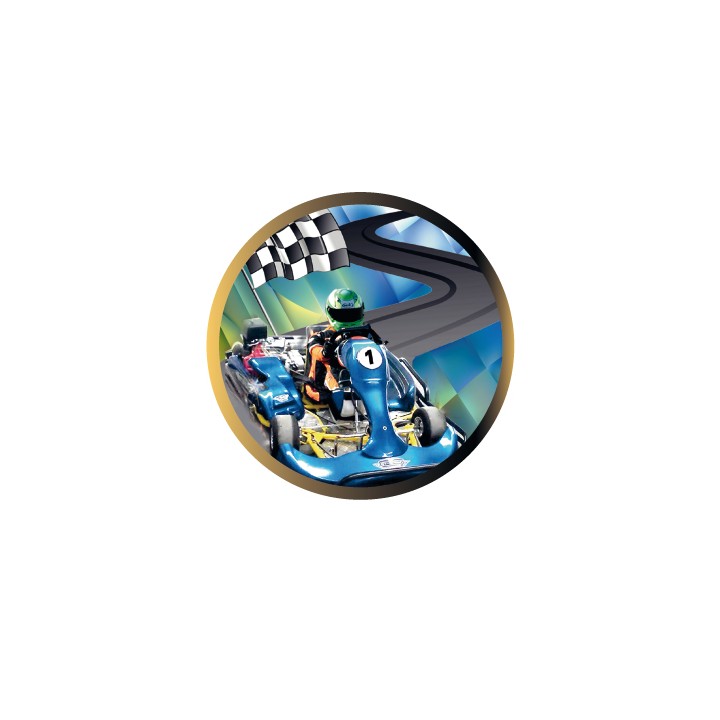 DISCO EPOXY KARTS Ø 2,5 CM