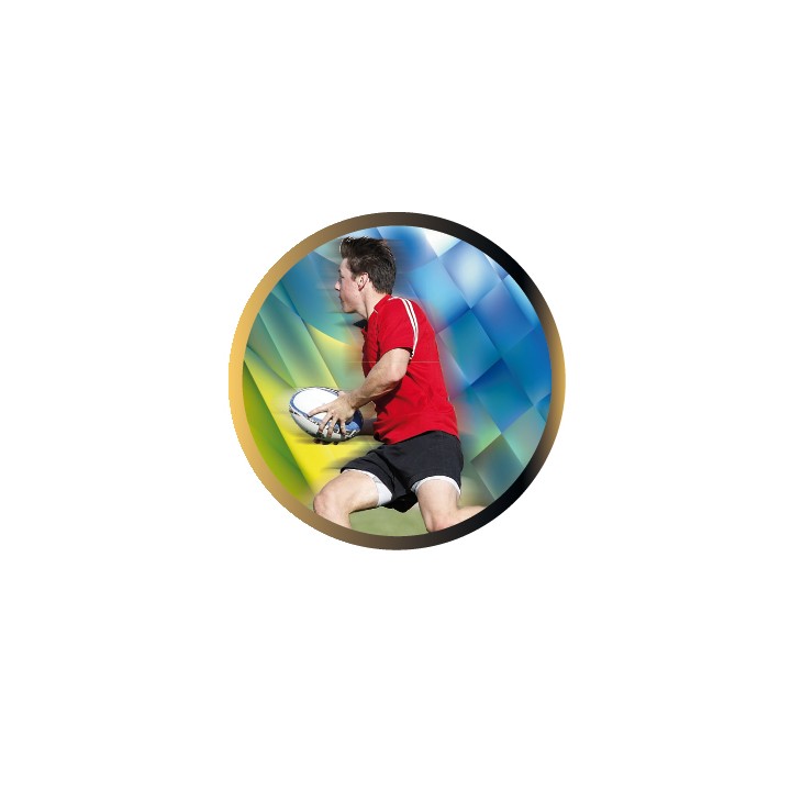 DISCO EPOXY RUGBY Ø 2,5 CM