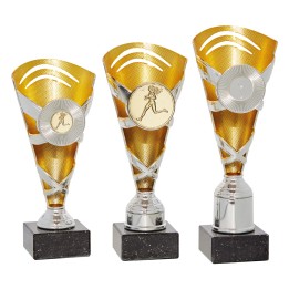 Copa ABS plata oro portadisco 25 y 50 mm (GP1-5)