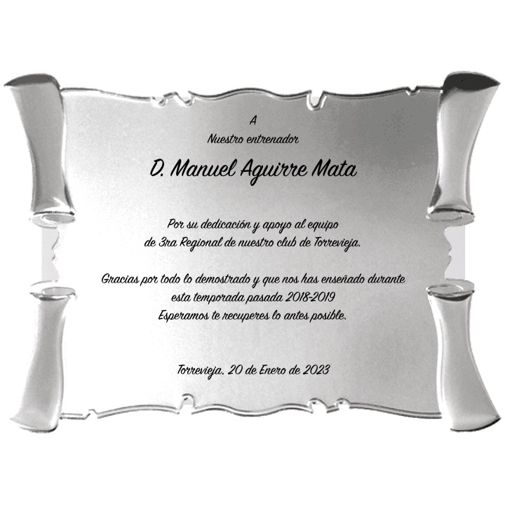 SOLO PLACA. 18 x 13 CM [M61, M12,M141,M82,M51-E46] (GPC2015+)