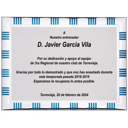 SOLO PLACA. 18 x 13 CM [M61, M12,M141,M82,M51-E46] (GPC2015+)
