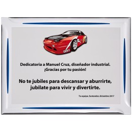SOLO PLACA. 18 x 13 CM [M61, M12,M141,M82,M51-E46] (GPC2015+)