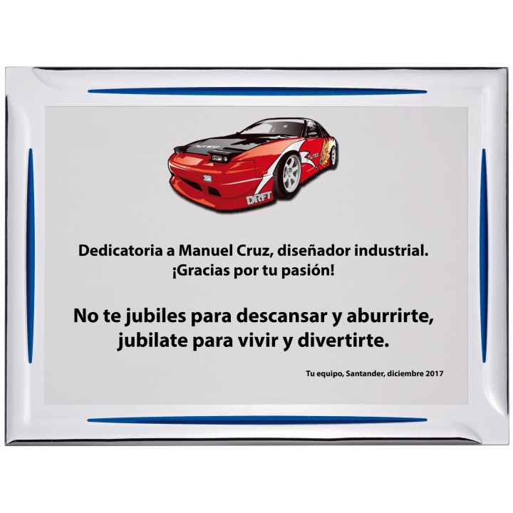 SOLO PLACA. 18 x 13 CM [M61, M12,M141,M82,M51-E46] (GPC2015+)