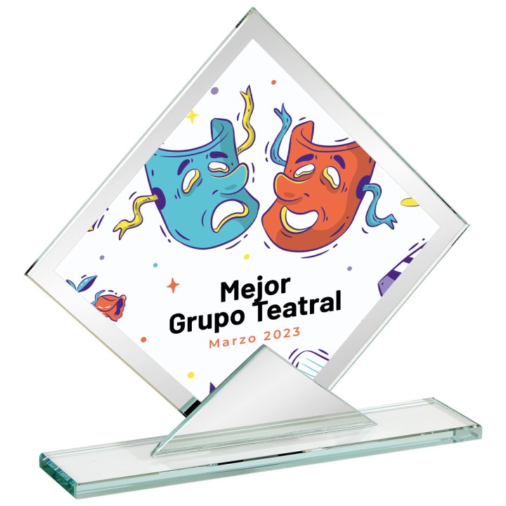 CRISTAL ESP. SUBLIMACIÓN 14 CM (S1)